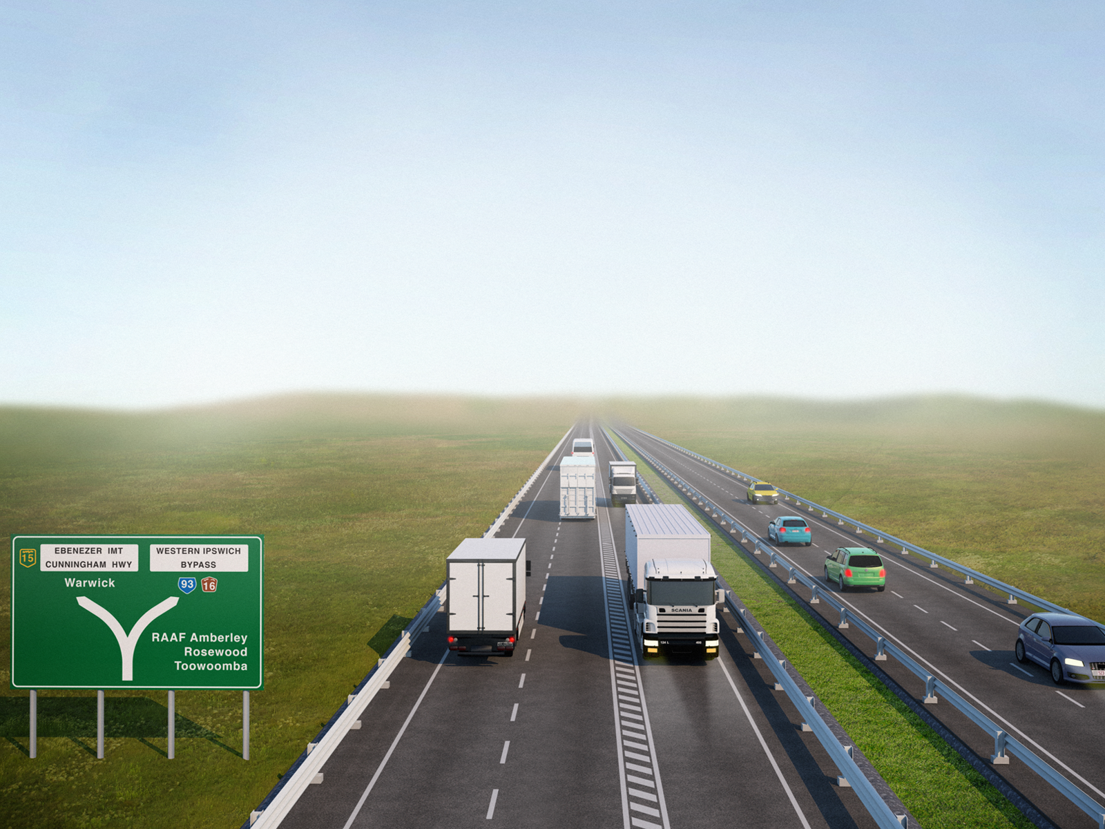 Cunningham Highway Upgrade Concept 3D Render