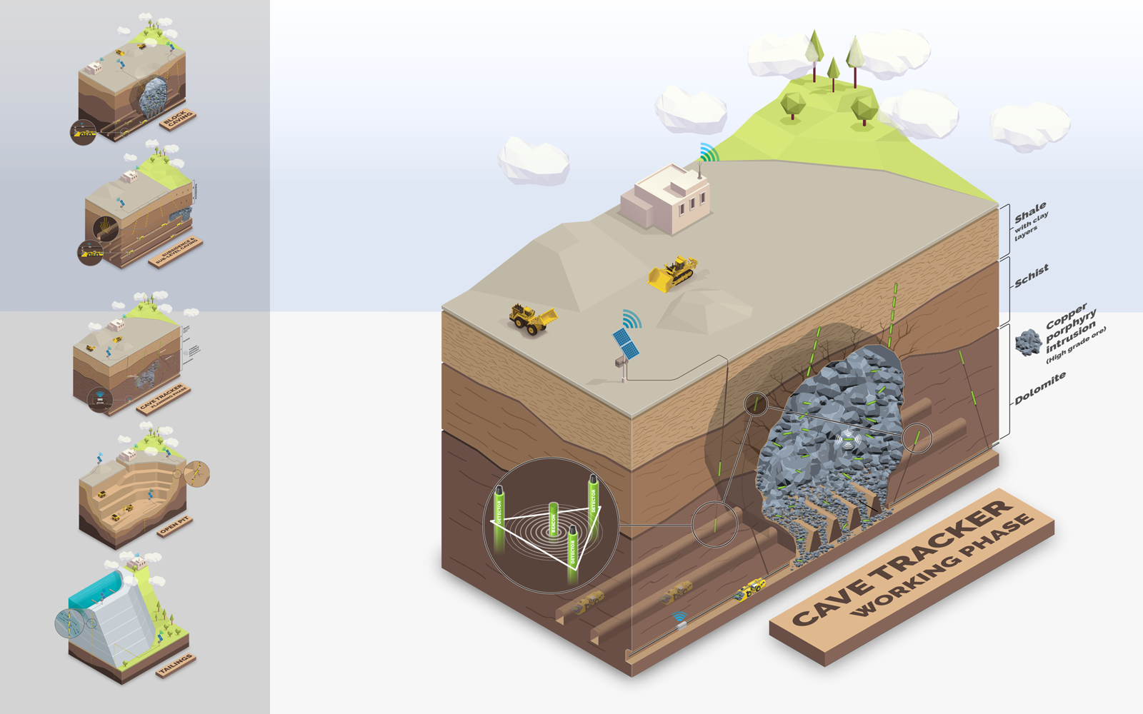 underground mining illustration